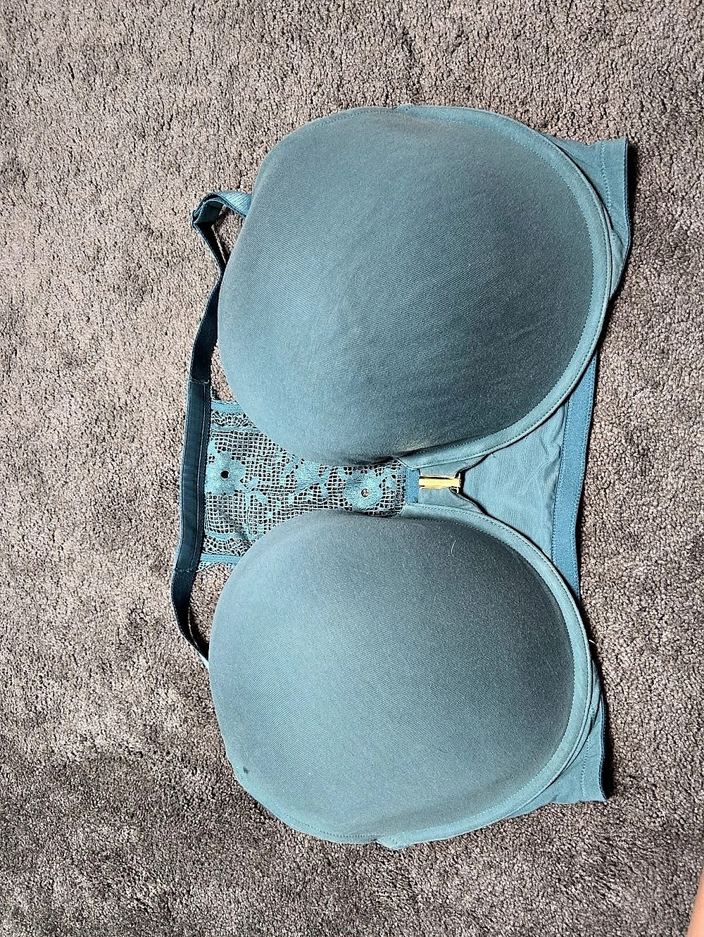 Cacique Lace Underwire Bra in Blue 44H